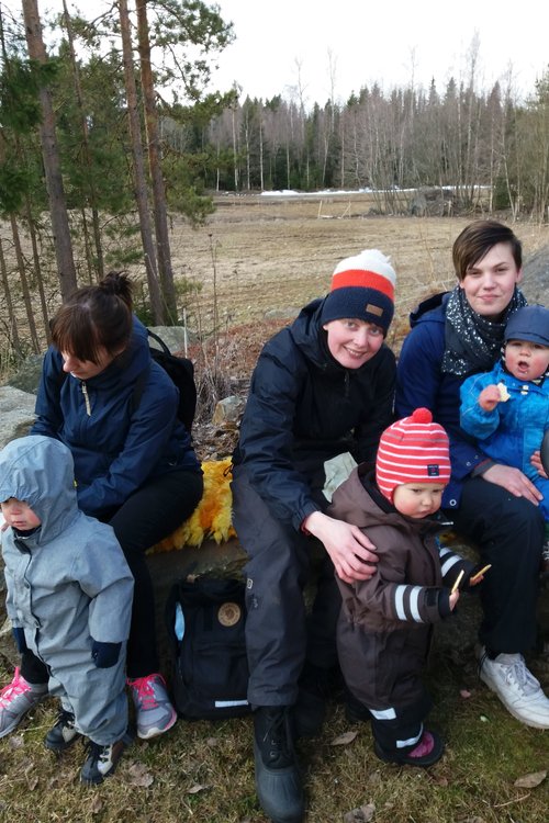 Knattegudstjänst i Jeppo församlingshem Knattegudstjänst i Jeppo församlingshem