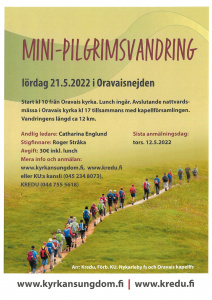 Affisch för pilgrimsvandringen
